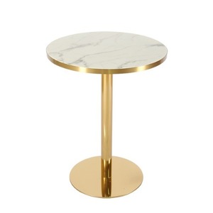 마블 골드 원형다리 카페 테이블