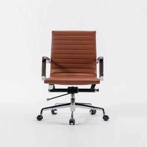 임스 로우 오피스 체어 브라운 (바퀴형)