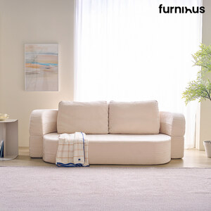 멜로우 플립 압축소파 - 부클레 소재 1인 3인용 쇼파 이미지