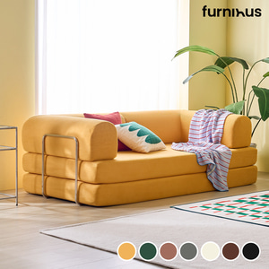 퍼니인어스 멜로우 볼드 소파 3인 - 패브릭 가죽 쇼파 이미지